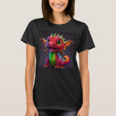 Colorful Happy Baby Dragon T-shirt (Voorkant)