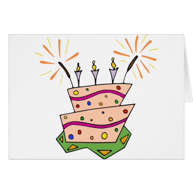 Colorful Happy Birthday (Voorkant Horizontaal)
