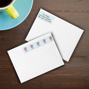 Colorful Happy Birthday Balloons Banner Party