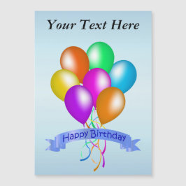 Colorful Happy Birthday Balloons Banner Party