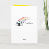 Colorful Happy Birthday Boston Terrier Kaart (Achterkant)