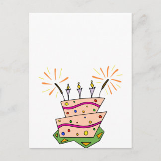 Colorful Happy Birthday Briefkaart