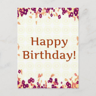 Colorful Happy Birthday Briefkaart
