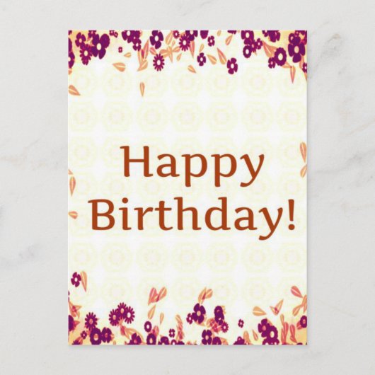 Colorful Happy Birthday Briefkaart (Voorkant)