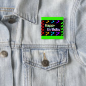 Colorful Happy Birthday Button (In situ)