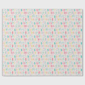 Colorful Happy Birthday Cadeaupapier (Vlak)