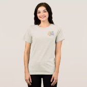 Colorful Happy Birthday Floral Women's  Tshirt (Voorkant volledig)