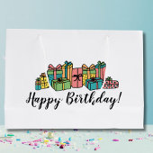 Colorful Happy Birthday Groot Cadeauzakje