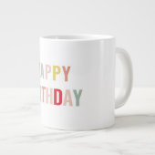 Colorful Happy Birthday Grote Koffiekop (Voorkant rechts)
