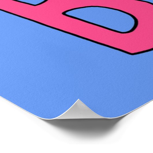 Colorful Happy Birthday Illustration Poster (Hoek)