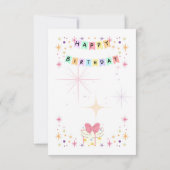 Colorful Happy Birthday Kaart (Achterkant)