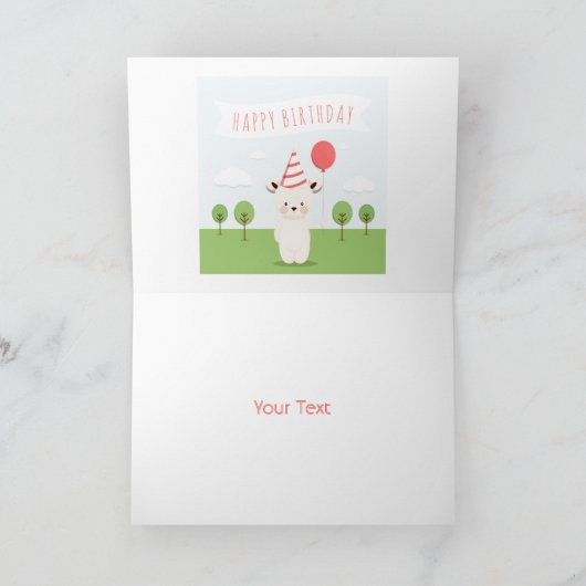 Colorful Happy Birthday Kaart (Binnen)