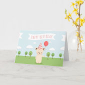 Colorful Happy Birthday Kaart (Gele Bloem)