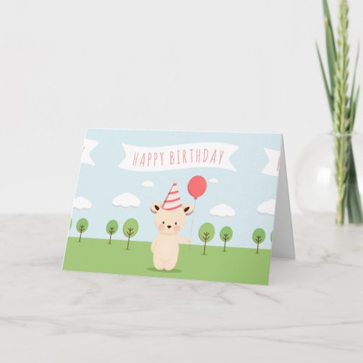 Colorful Happy Birthday Kaart (Voorkant)