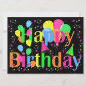 COLORFUL HAPPY BIRTHDAY KAART (Voorkant)