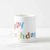 Colorful Happy Birthday Koffiemok (Center)