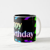 Colorful Happy Birthday Mok (Voorkant rechts)