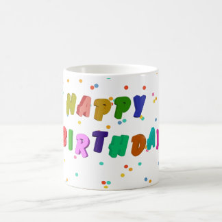 Colorful Happy Birthday Party Koffiemok