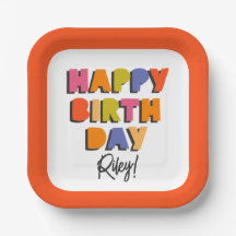 Colorful Happy Birthday - persoonlijk