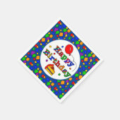 Colorful Happy Birthday Servet (Hoek)