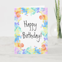 Colorful Happy Birthday Tie Dye Bright Fun Cool