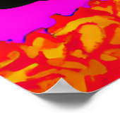 Colorful Happy Black Portret Poster (Hoek)