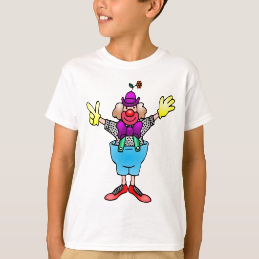 Colorful Happy Clown T-shirt (Voorkant)