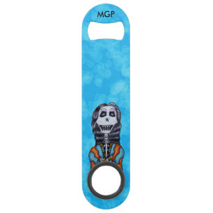 Colorful Happy Day of the Dead Skeleton Speed Flessenopener