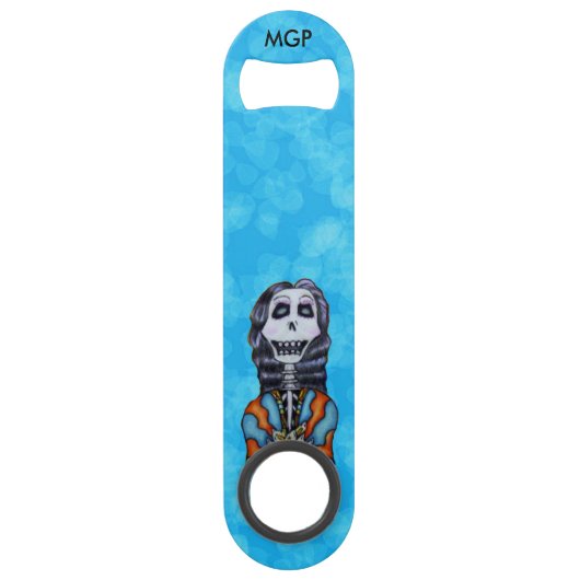 Colorful Happy Day of the Dead Skeleton Speed Flessenopener (Voorkant)