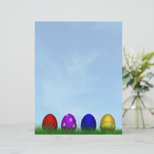 Colorful Happy Easter Eggs (Staand voorkant)