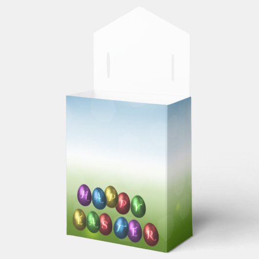 Colorful Happy Easter Eggs Bedankdoosjes (Geopend)