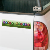 Colorful Happy Easter Eggs Bumpersticker (Op Truck)