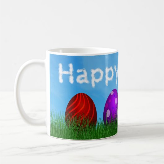 Colorful Happy Easter Eggs Koffiemok (Links)