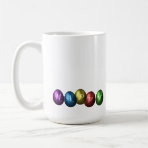 Colorful Happy Easter Eggs Koffiemok