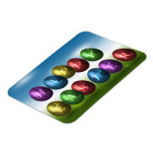 Colorful Happy Easter Eggs Magneet (Linkerzijde)