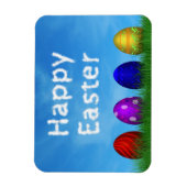 Colorful Happy Easter Eggs Magneet (Verticaal)