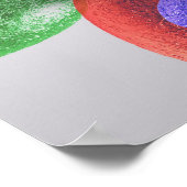 Colorful Happy Easter Eggs met Gerbera Poster (Hoek)