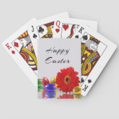 Colorful Happy Easter Eggs met Gerbera Speelkaarten (Achterkant)