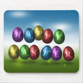 Colorful Happy Easter Eggs Muismat