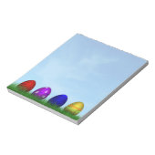 Colorful Happy Easter Eggs Notitieblok (Linkerzijde)