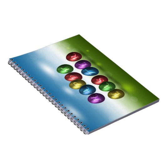 Colorful Happy Easter Eggs Notitieboek (Rechterzijde)