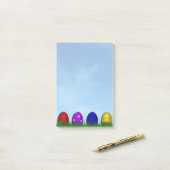 Colorful Happy Easter Eggs Post-it® Notes (Op bureau)