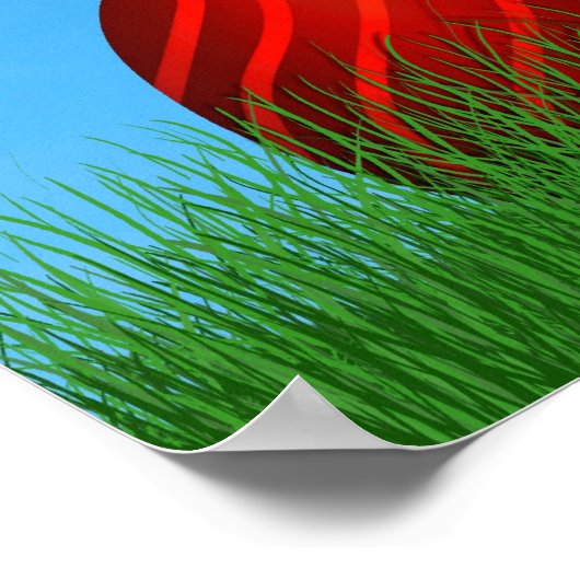 Colorful Happy Easter Eggs Poster (Hoek)