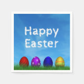 Colorful Happy Easter Eggs Servet (Voorkant)