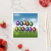 Colorful Happy Easter Eggs Servet (Insitu)