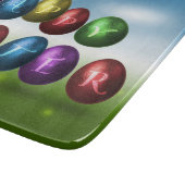 Colorful Happy Easter Eggs Snijplank (Hoek)