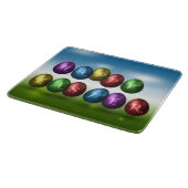 Colorful Happy Easter Eggs Snijplank (Hoek)