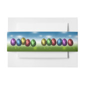 Colorful Happy Easter Eggs Uitnodigingen Wikkel (Voorkant Voorbeeld)