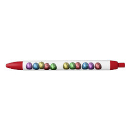 Colorful Happy Easter Eggs Zwarte Inkt Pen