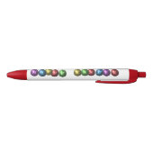 Colorful Happy Easter Eggs Zwarte Inkt Pen (Bodem)
